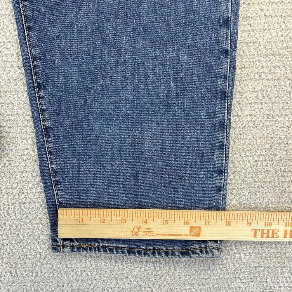 Levi's Jeans Mens 42x32 (42x31) 502 Premium Tapered Medium Wash Casual‎ Denim